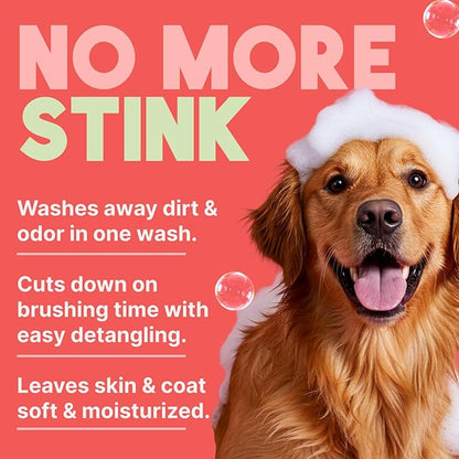 TropiClean Watermelon Refreshing 2-in-1 Cat & Dog Shampoo and Conditioner | Cat & Dog Bath Supplies | 20 oz | Made in The USA