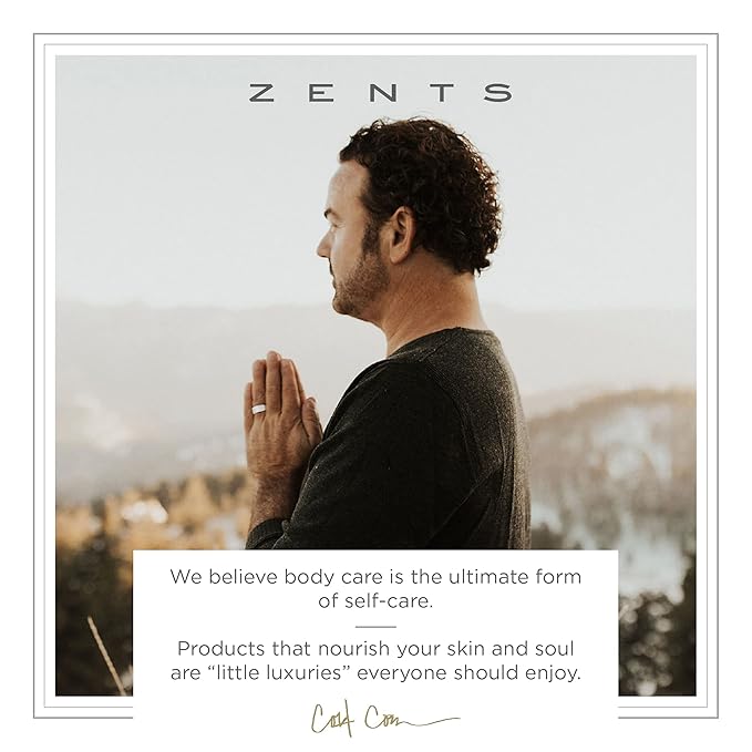Zents Luminous Cashmere Body Oil (Fragrance-Free) | Moisturizing Body Oil with Vitamin E & Organic Coconut Oil | Softens & Smooths Skin | 8 fl oz