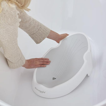 Shnuggle | Newborn Baby Bath Support | Ergonomic Soft-Touch Seat | Lightweight Non-Slip Base | Compact | Perfect for Babies up to 6 Months