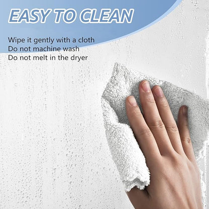 Clawfoot Tub Shower Curtain 180x60 Inch White Liner All Warp Around Extra Wide 36 Metal Hooks Vinyl Bath Curtain for Clawfoot Stand Up Tub Bathroom PEVA Waterproof Liner