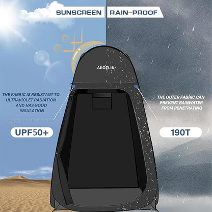 AKOZLIN Portable Pop Up Shower Tent Instant Privacy Dressing Changing Tent Outdoor Shower Room Camp Toilet Tent