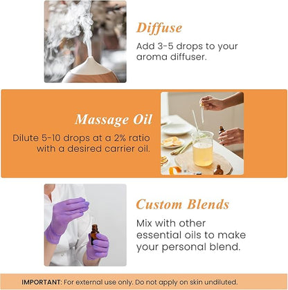 Handcraft Blends Organic Orange Essential Oil – 1 Fl Oz – 100% Pure and Natural – Premium Grade Essential Oil for Diffuser and Aromatherapy