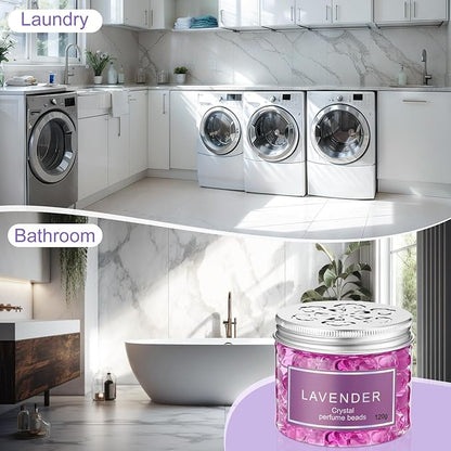 10 Pack Odor Eliminator Gel Beads, Pet Scents Gel Deodorizing Air Fresheners Beads Care for Home 4 oz Odor Eliminates in Bathrooms Cars Boats (Lemon, Sea, Rose, Jasmine, Lavender)