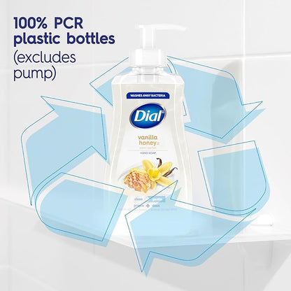 Dial Liquid Hand Soap, Vanilla Honey Scent, 52 Fl Oz Hand Soap Refill (Pack of 3), Dermatologist-Tested, Gentle Formula