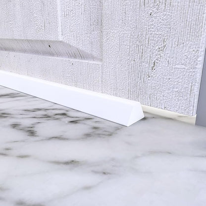 39 Inch Collapsible Shower Water Dam, Shower Threshold Water Dam Shower Barrier, Dry and Wet Separation Door Dam Water Stopper Kitchen Shower Threshold Silicon Water Blocker(Mini Trapezoid)
