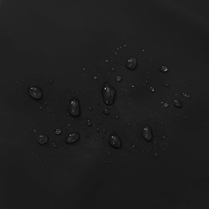 Barossa Design Black Shower Curtain Liner - Premium PEVA Plastic Shower Curtain for Bathroom, Lightweight Standard Size with 3 Magnets, Metal Grommets