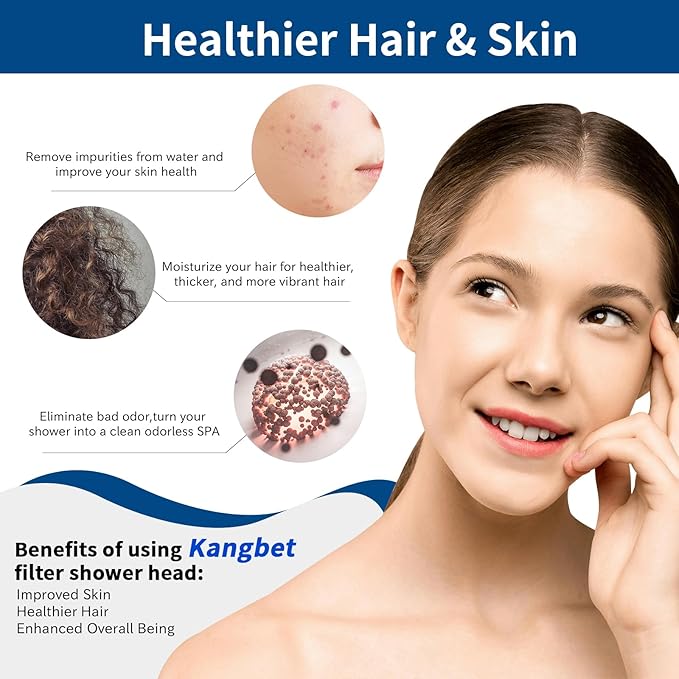 Filtered Shower Head | Shower Head Filter for Hard Water | Improves Skin & Hair by Reducing Chlorine & Heavy Metals from Hard Water-Chrome