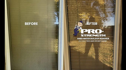 Pro-Strength Hard Water Stain Remover, Industrial Strength Hard Water, Mineral, Rust & Soap Scum Remover, 35 oz Bottle