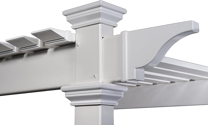 7.4ft H x 5.1ft W x 3.9ft L (1 Enclosure) Zippity Oceanside Outside Shower Enclosure Kit, White Vinyl Outdoors Shower Kit for Pool Shower, Outdoor Changing Room, Beach Shower, Outdoor Bathroom ZP19024