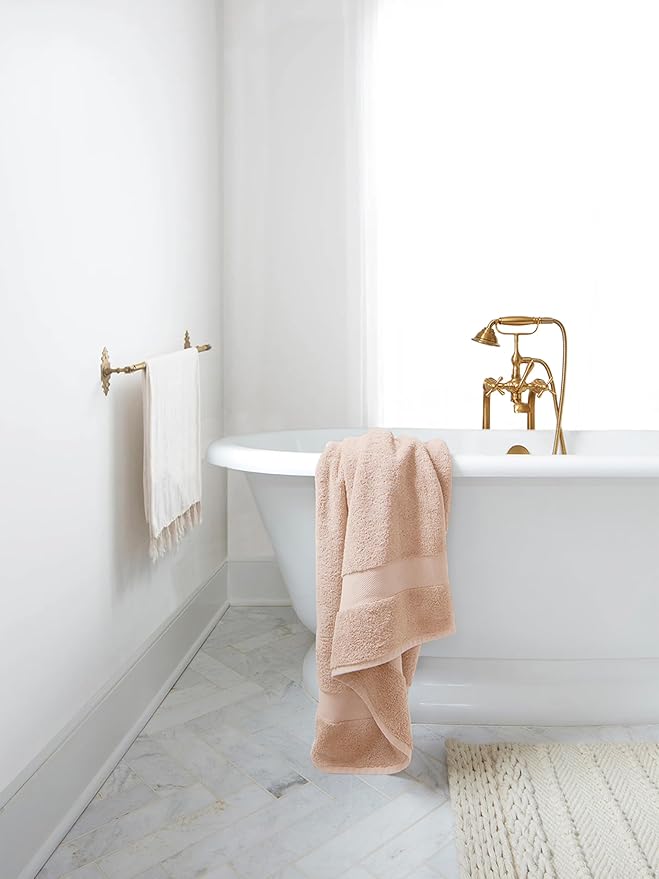 Delara Organic Cotton Luxuriously Plush Bath Towel 10 Piece Set|GOTS & Oeko-TEX Certified|Premium Hotel Quality Towels|Feather Touch Technology|650 GSM Long Staple|Soft, Quick Dry & Ultra-Absorbent