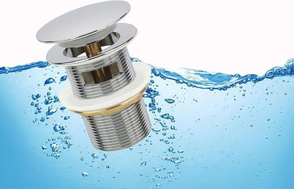 Chrome Freestanding Bathtub Drain Stopper, Compatible with Drain Kit