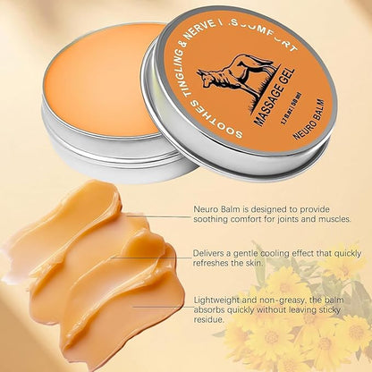 2 PCS Therawolf Neuro Balm, Muscle and Joint Builder Balm, Natural Joint Care Soothing Massage Cream，Joint Activities Throughout The Body，Daily Joint & Muscle Care