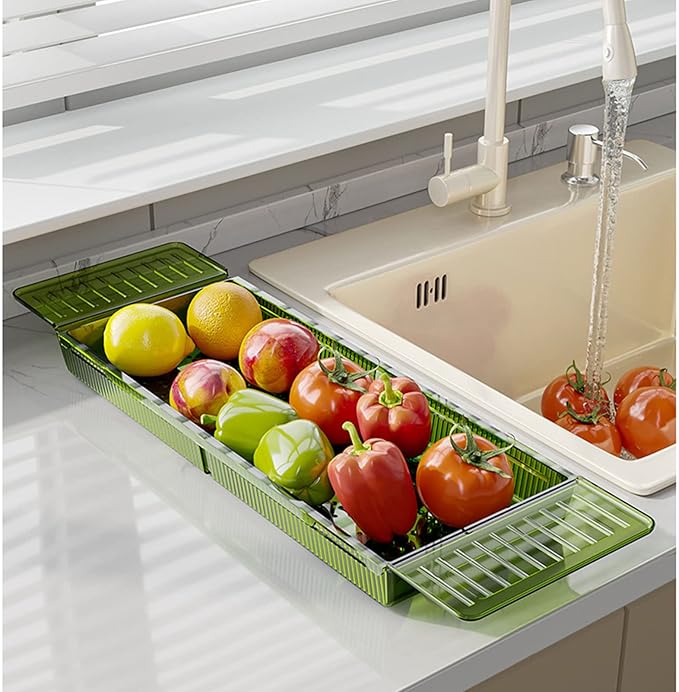 Bath Tray, Plastic Shower and Bath Shelf, Multifunctional Bathtub Bathroom Organizer for New Home, Mothers, Birthday Gifts (Green)