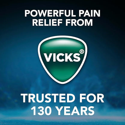 Vicks VapoFreeze Menthol Pain Relieving Cream 3oz, for Muscles & Joint Pain Associated with Arthritis, Simple Backaches, Strains, Sprains, Bruises, Vicks Vapors, Penetrating Formula