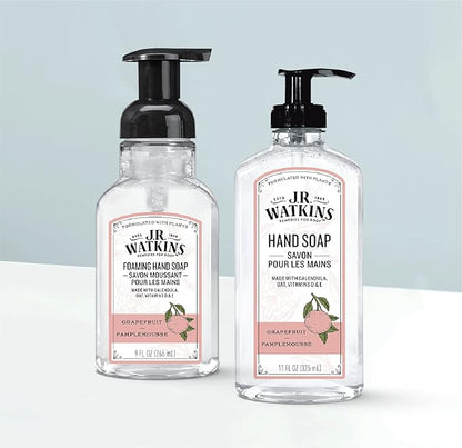 J.R. Watkins Gel Hand Soap, 3 Pack of 11 Fl Oz, Grapefruit