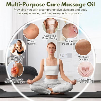 Organic Poke Root Castor Oil – 1 Fl Oz (30ml) Natural Lymphatic Support Massage Oil, Soothing Relief for Cysts, Boils, Breast, Fibroids, Swollen Lymph Nodes & Joint – Deep Tissue Drops