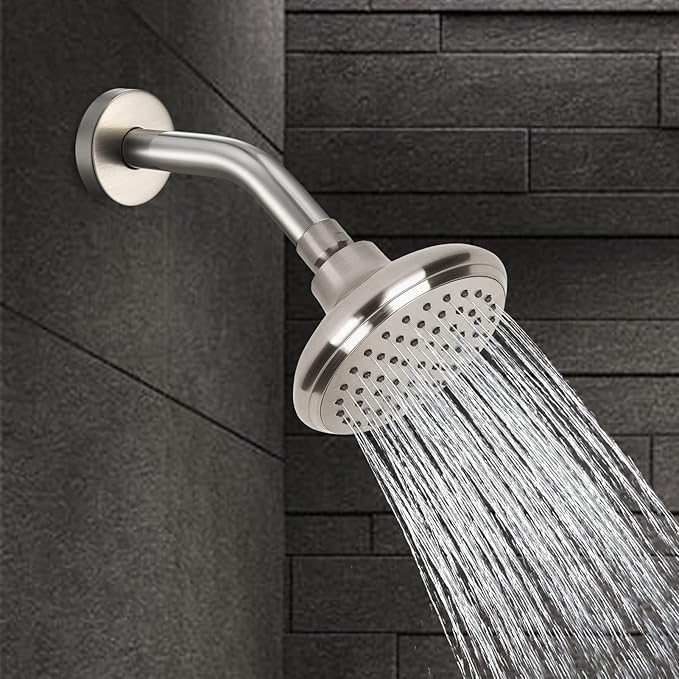Wall Mounted Extention Shower Arm (Sold Includes Shower Arm Flange) for U4993-SS 6-inches, Brilliance Stainless