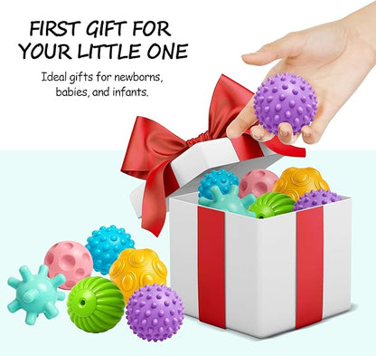 Multicolored Soft Balls for Babies – Textured Montessori Toys for Infant Development