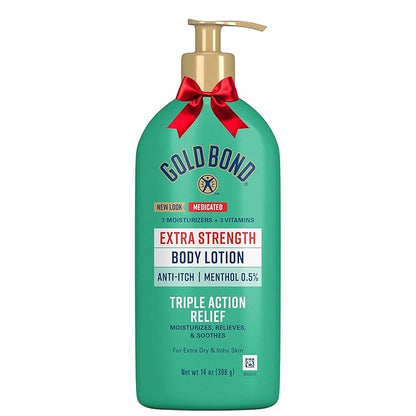 Gold Bond Medicated Extra Strength Body Lotion, 14 oz., Moisturizes, Relieves & Soothes