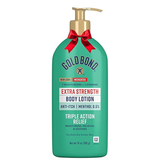 Gold Bond Medicated Extra Strength Body Lotion, 14 oz., Moisturizes, Relieves & Soothes