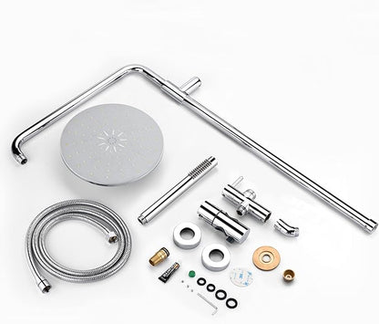 sumerain Retrofit Rain Shower Heads System with 9 Inch Shower Head 2.5GPM, Chrome Finish