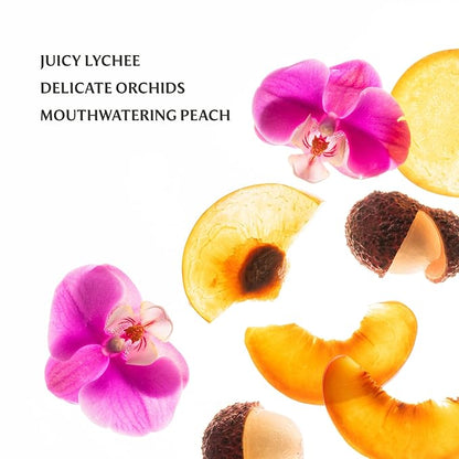 Touchland FRUITY CRUSH Body and Hand Mist Essentials (Peachy Lychee Body & Hair Fragrance Mist, 2 FL. OZ. + Berry Bliss Hydrating Hand Sanitizer Spray 1FL.OZ.), Travel Size Set