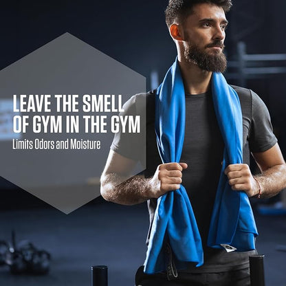 VENTURE 4TH Quick Dry Towel. Microfiber Travel Towel Ideal for Camping, Hiking, Backpacking, Gym. Lightweight & Fast Drying Travel Towels for Body. Compact & Easy to Pack - Blue Medium