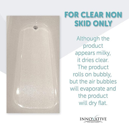 Tub Guard Anti Slip - Clear Bathtub & Shower Grip Textured Non Slip Coating for Slippery Tubs or Shower Floors 2 oz.
