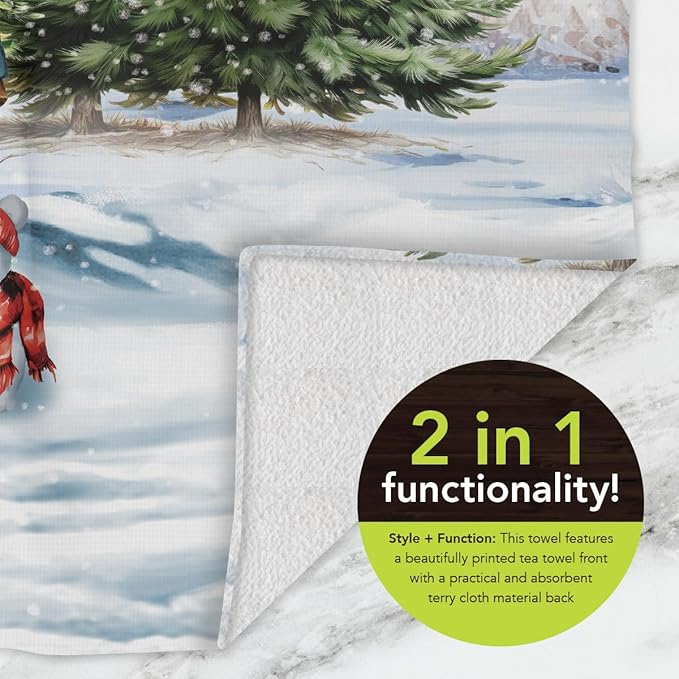 Briarwood Lane Snow Family Cotton Hand Towel