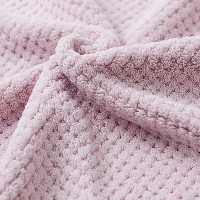 Extra Large Bath Towels Set for Bathroom 30x60 Inches Super Soft Light Weight Quick Dry Microfiber Shower Towels (Pink, 6 Piece)