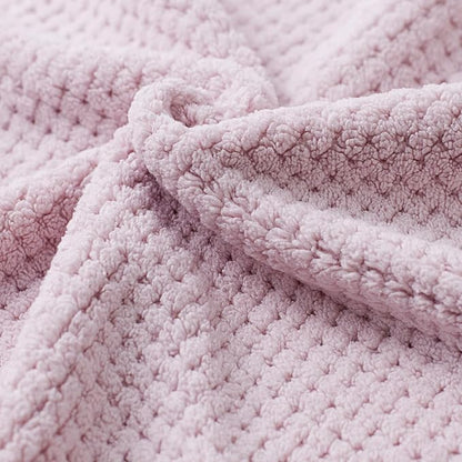 Extra Large Bath Towels Set for Bathroom 30x60 Inches Super Soft Light Weight Quick Dry Microfiber Shower Towels (Pink, 6 Piece)