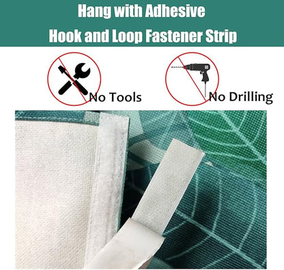 SK Studio Short Curtains for Kitchen, Cabinet Shelf Dust-Proof Blackout Tier Cafe Curtain Under Sink Skirt for Bathroom Laundry Room Style 12, 39.4" W x 27.6" H