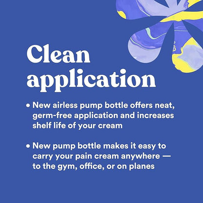 ASUTRA Relief Cream, 3 oz - Cooling Sensation, Temporary Relief from Muscle Discomfort and Soreness, 4% Menthol, Arnica Montana, and Dimethyl Sulfone (MSM)