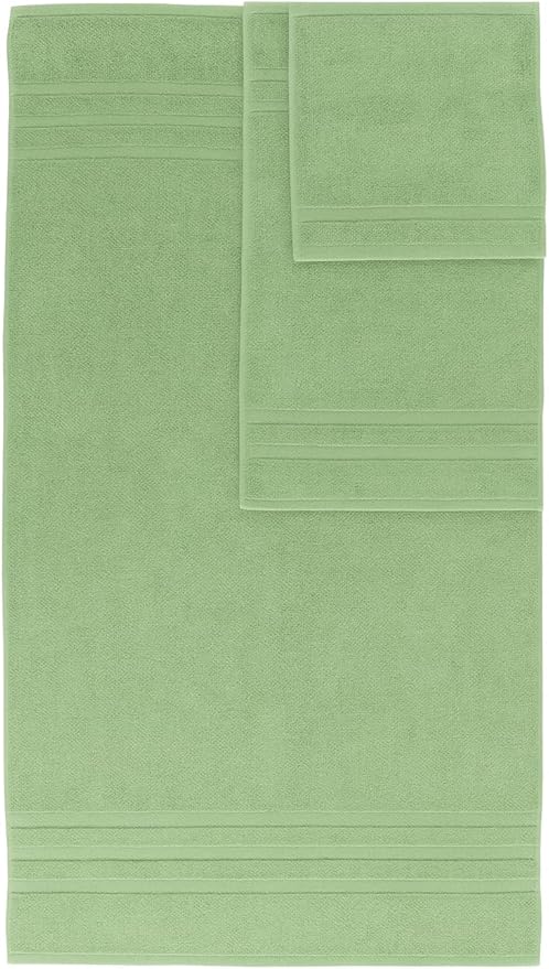 Veteran Textile LLC - 6 Pieces-Turkish Cotton - Luxury Towel Set for Bathroom & Kitchen, 2 Bath Towels, 2 Hand Towels & 2 WashCloths *Valued $79.99* (Sage Green)