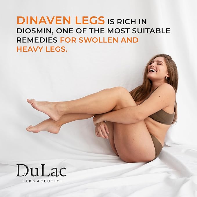 DULÀC FARMACEUTICI 1982 Dulac Dinaven Legs Cooling Cosmetic Gel With Natural Botanical Elements Lightweight Daily Leg Care Fast Absorbing Body Formula 6.76 Fl Oz