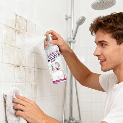Bathroom Descaler, 100ml Powerful Cleaning Foam, Toilet Bowl Stain Cleaner Agent for Kitchen Sink, Bathtub, Glass, Tiles, Faucets, Shower Heads, Steel Furniture, Doors