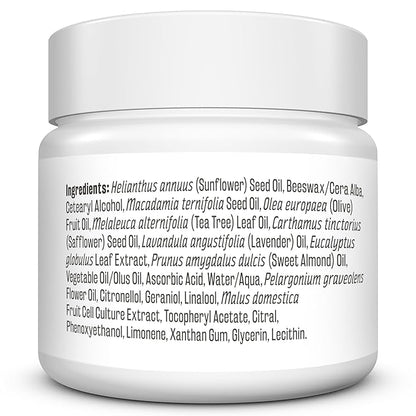 Tea Tree Oil Foot Balm – Soothing Moisturizer for Dry, Cracked Feet & Nails | Hydrating & Nourishing Skin Care for Tired, Rough, and Calloused Feet | Refreshing 2 oz Balm by M3 Naturals