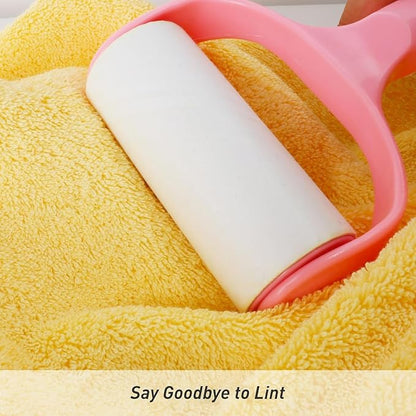 SEMAXE Towel 100% Cotton Towel for Bathroom, Bath Towel, Hand Towel, Washcloth,Yellow & Grey,12-Piece