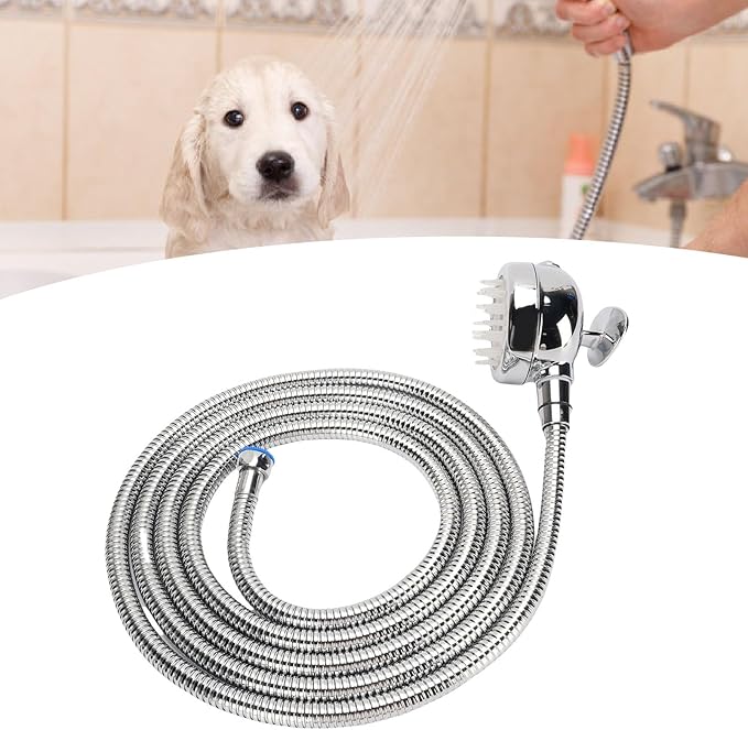 TOPINCN Adjustable Abs Dog Shower Attachment Set Shower Head Accessory for Dog Washing Portable Wash Station