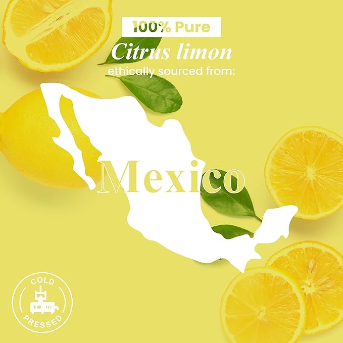 Handcraft Blends Lemon Essential Oil – 1 Fl Oz – 100% Pure and Natural – Premium Grade Essential Oil for Diffuser and Aromatherapy, Skin, Massage, Candle and Soap Making Fragrance