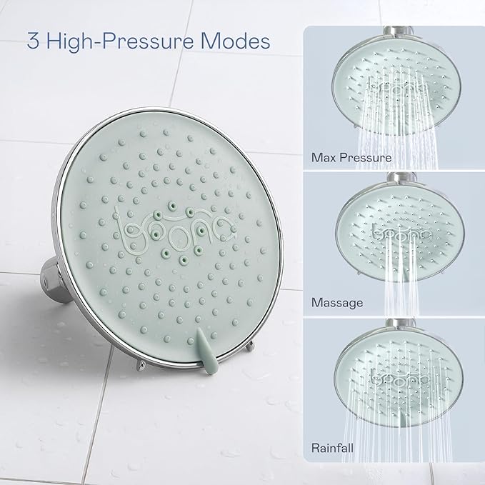 BOONA - The Original Tandem Shower | As Seen On Shark Tank | Double Shower Head for Couples, High Pressure Dual Shower Heads (One Showerhead, King Krome)