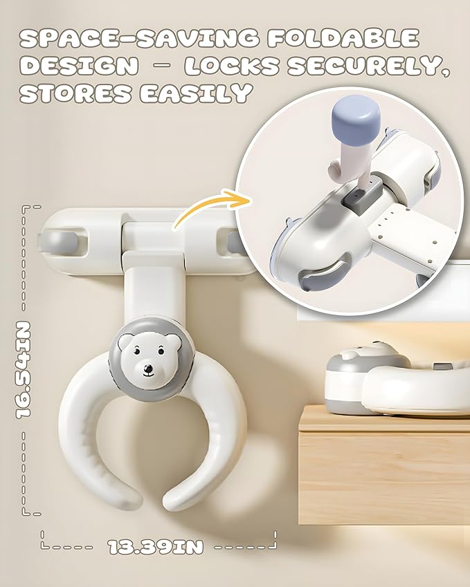 Adjustable Baby Bath Stand with Strong Suction Cups – Foldable Shower Support Seat for Babies 6 Months & Up, No-Drill ABS Plastic with Drain Holes, Safe & Stable Toddler Bath Helper
