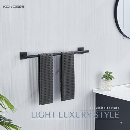 KOKOSIRI Bathroom Towel Bar Bath Towel Holders for Toilet Kitchen Cabinet Wall Mount 24 Inch, 2 Pack Oil Rubbed Bronze Stainless Steel B4005ORB-L24-P2