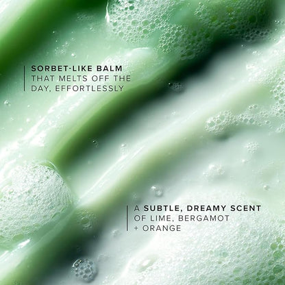 Farmacy Makeup Remover Cleansing Balm - Green Clean Waterproof Makeup Remover + Oil Based Cleanser - Gentle Exfoliating Double Cleanser - Melts From Balm to Milky Lather (12ml)