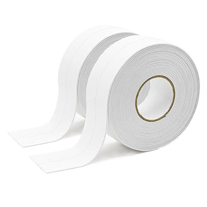Caulk Tape Self Adhesive,Easy to Install Caulking Tape for Bathroom Peel & Stick Caulking Strip Floor Tile Wallpaper Toilet Tub Shower Wall Trim,Waterproof Caulking Sealing Tape for Bathroom,Toilet