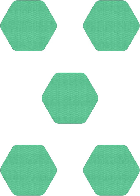 Kahuna Grip Bathtub Bath and Shower 5¼" Hexagon Non-Slip Traction Treads (Green)