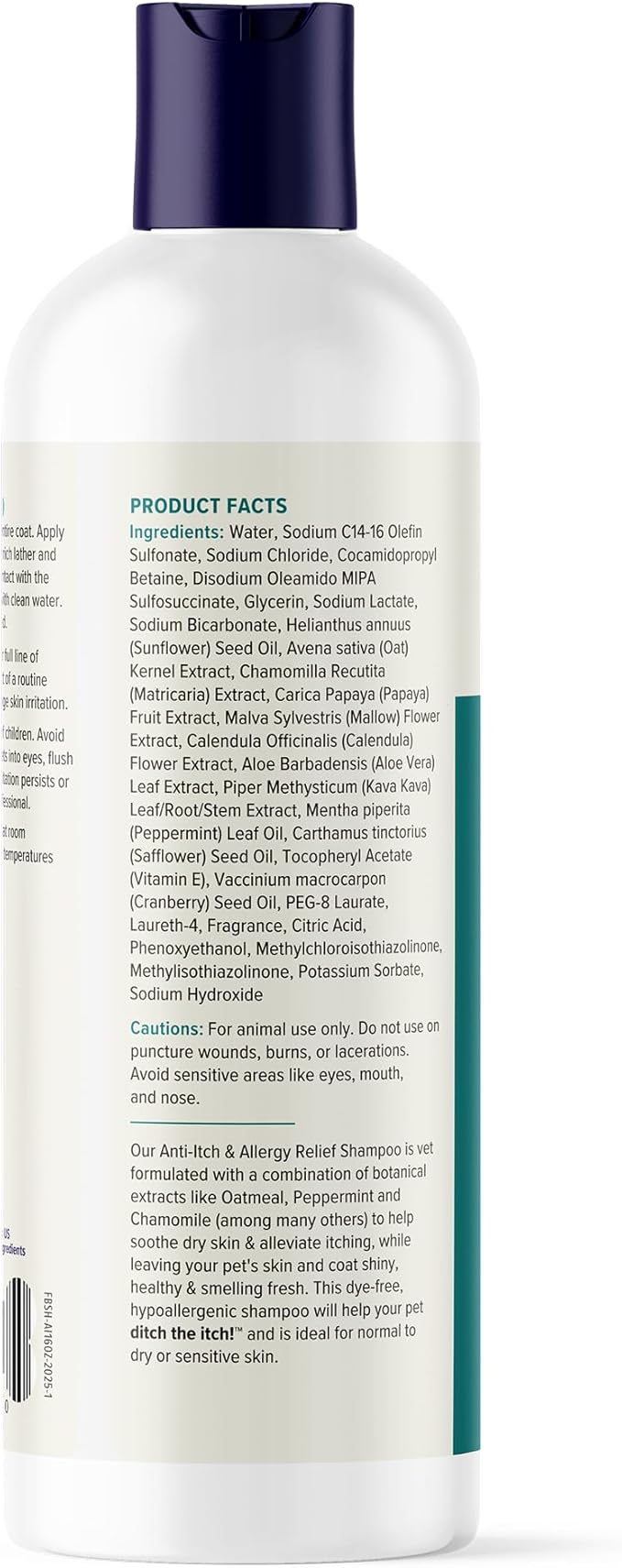 Vetnique Dermabliss Advanced Vet Strength Chlorhexidine for Dogs - Antibacterial Medicated Dog Shampoo - for Skin Infections & Irritation, Hot Spots & Redness Relief (Medicated Shampoo, 16oz)