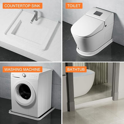 3.8'' High Shower Threshold Water Dam Collapsible Shower Water Splash Guard for Shower Water Blocker for Wet and Dry Separation Bathroom and Kitchen (43 Inch)