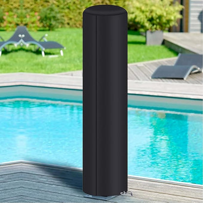 Outdoor Solar Shower, Heavy Duty Cover, 90.6x26.4 Inches Protective Cover with Windproof Design, Durable Material Shield, Camping Gear with Easy Installation, Adventure Supplies for Patio