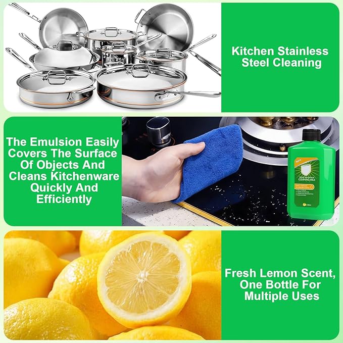 Cleaning Milk House Cleaner,Powerful Multifunctional Cleaner,Powerful Multifunctional Concentrated Cleansing Lotion,Multi Functional Effective cleaning Milk for Household Kitchen to Heavy Oil Stains